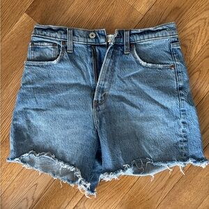 Abercrombie high rise dad shorts